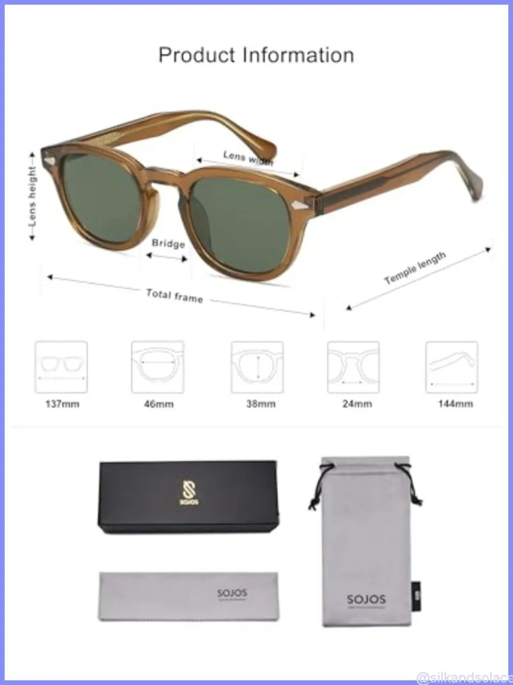 Retro Small Round Sunglasses UV400 Protection Lenses Unisex